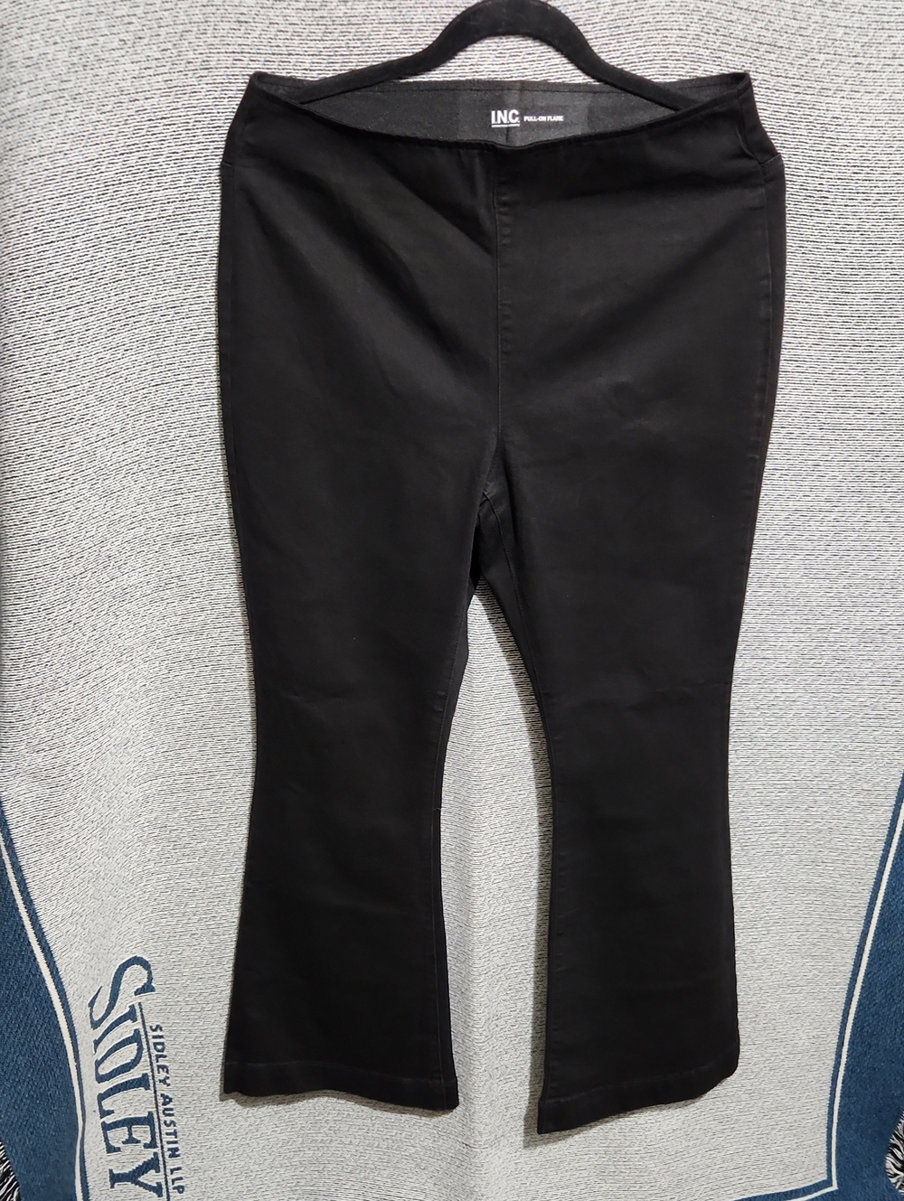 INC International Concepts Black Flare Jeans